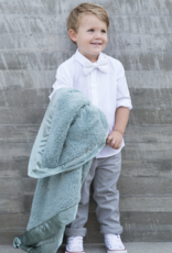 Little Giraffe Chenille Blanket Sage