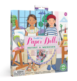 EEboo Pretend  Play Musician & Artist Paper Dolls