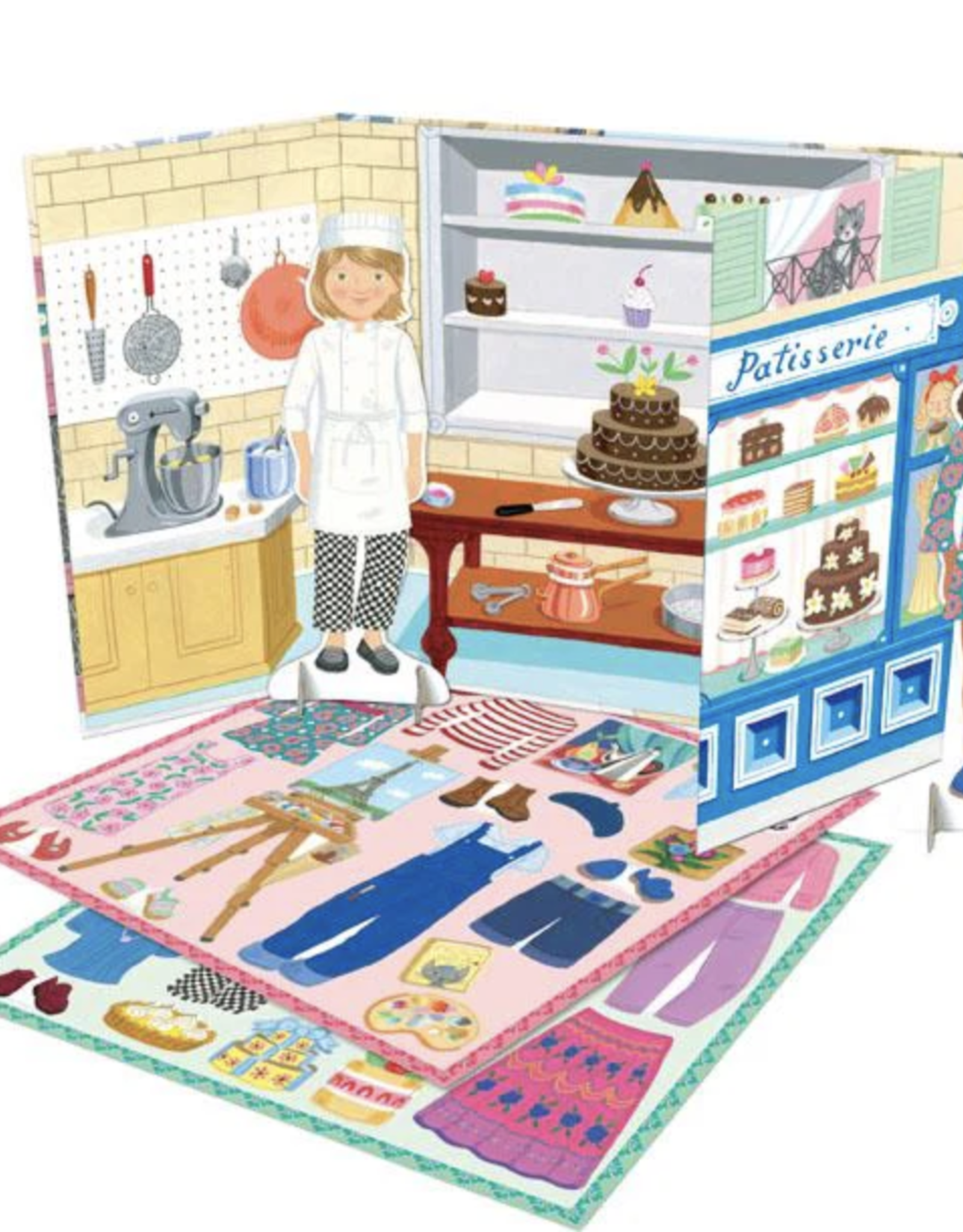 EEboo A Day in Paris Paper Dolls