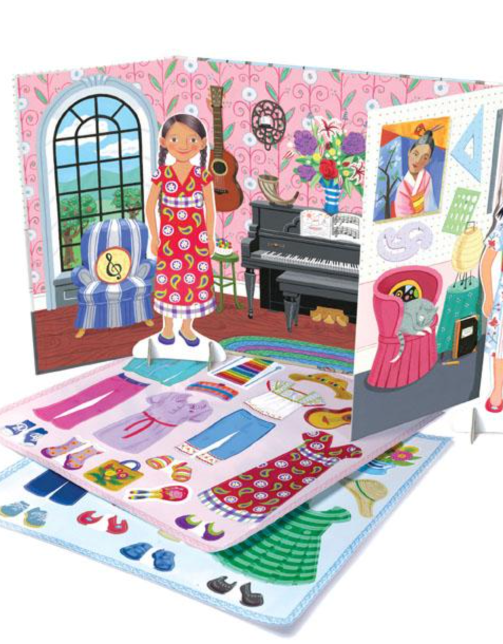 EEboo Pretend  Play Musician & Artist Paper Dolls