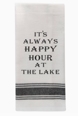 Wild Hare Designs Towel It's always happy hour at the lake