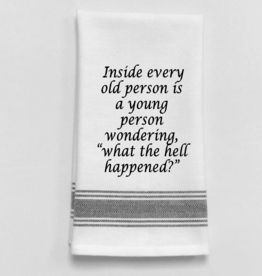 Wild Hare Designs Towel Old Person....What the hell happened