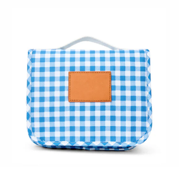 Boulevard Felix Toiletry Bag- Blue Gingham