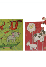 Maple Landmark Woodcraft Games to Go Animals Puzzle- Animals