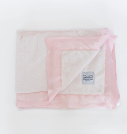 Ellie and Sam Luxury Satin Border Blanket Pink