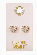 Santa Barbara Design Studio Stud Love Earrings Love You Mean It