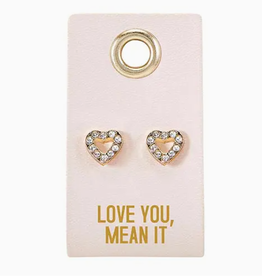 Santa Barbara Design Studio Stud Love Earrings Love You Mean It