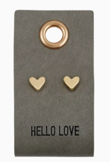 Santa Barbara Design Studio Earrings Solid Heart Hello Love