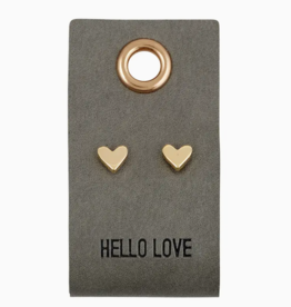 Santa Barbara Design Studio Earrings Solid Heart Hello Love