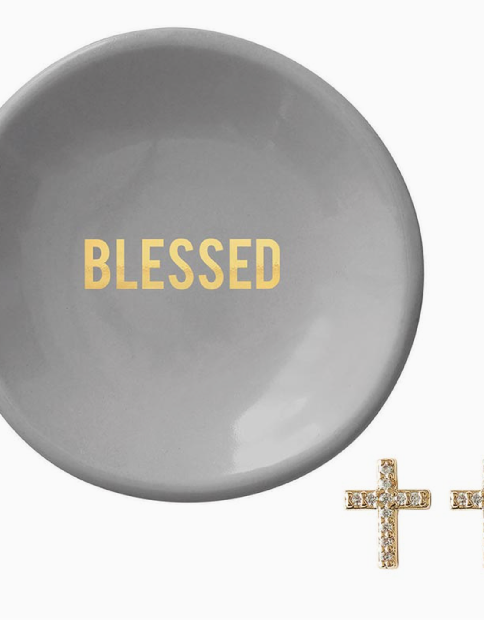 Santa Barbara Design Studio Earrings & Tray Blessed