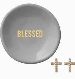 Santa Barbara Design Studio Earrings & Tray Blessed