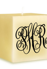 Embossed Graphics Embossed Engraved Candle - Monogram