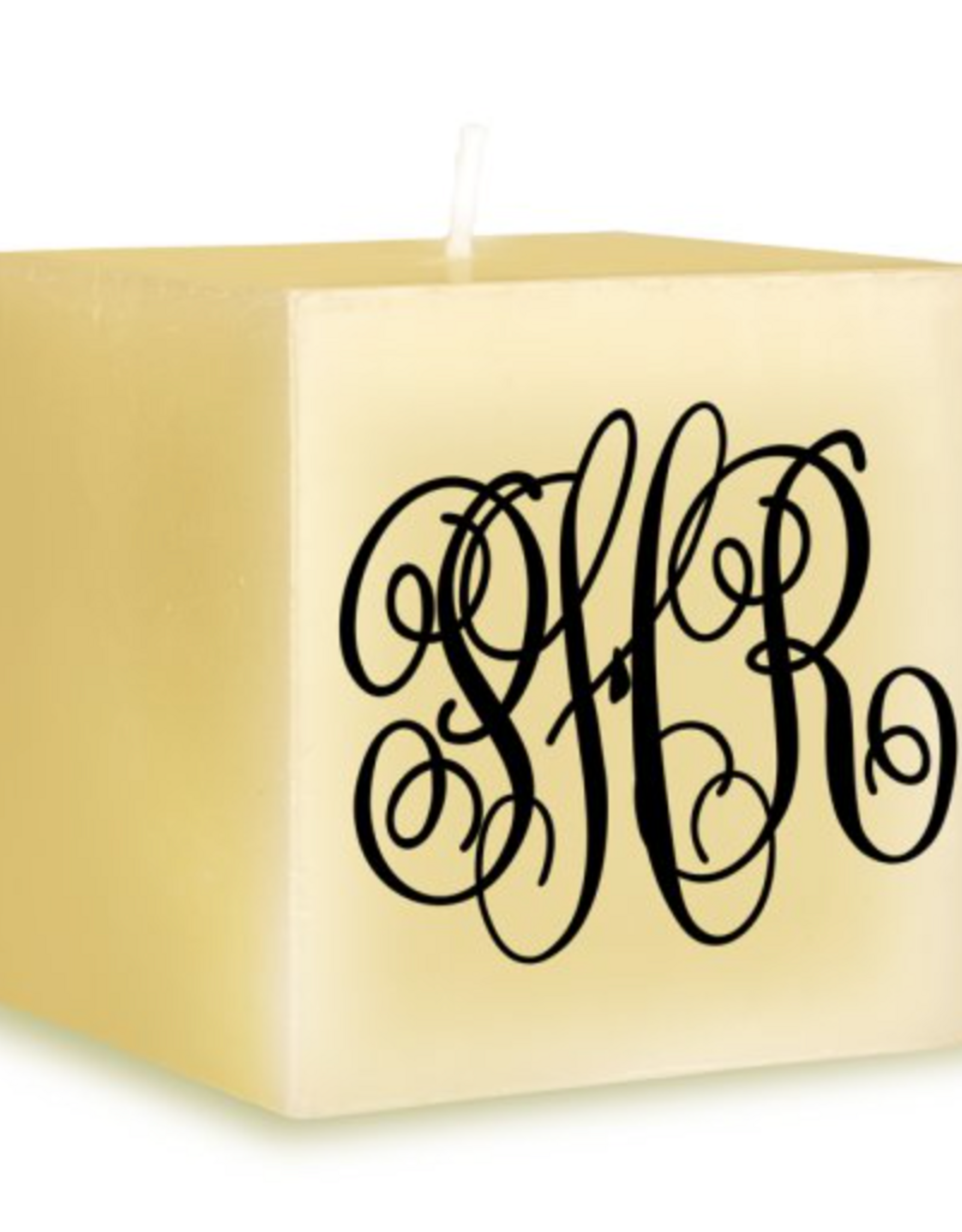 Embossed Graphics Embossed Engraved Candle - Monogram
