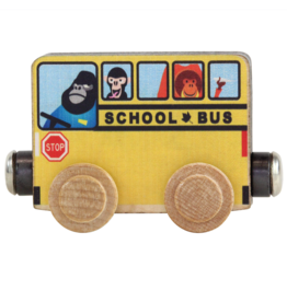Maple Landmark Woodcraft School Bus Car