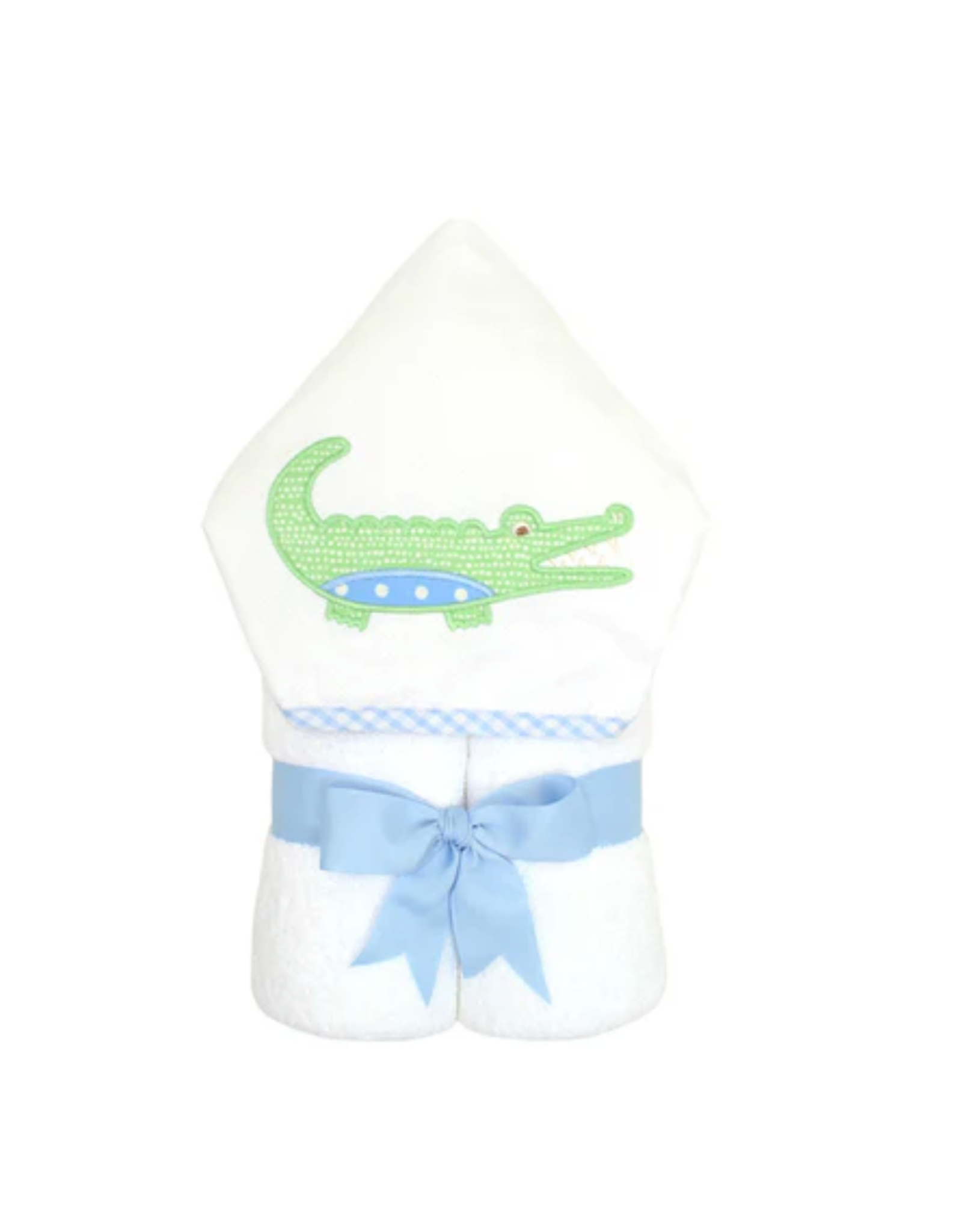 Three Marthas Everykid Towel Blue Alligator