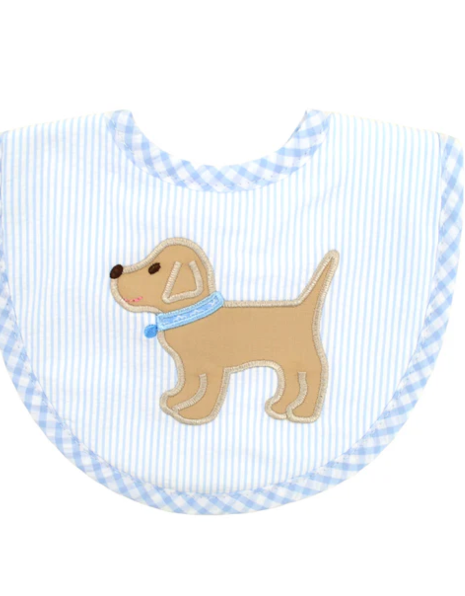 Three Marthas Basic Bib Blue Puppy