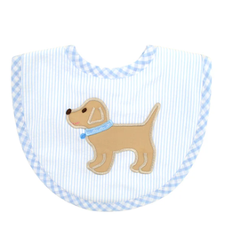 Three Marthas Basic Bib Blue Puppy