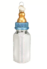 Old World Christmas Ornament Baby Bottle Boy