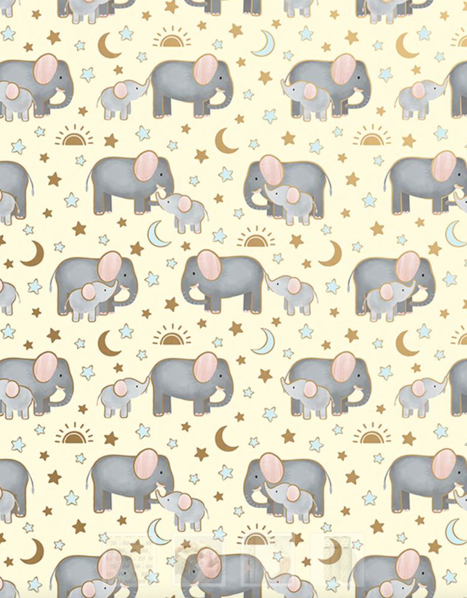Gift Wrap Baby Elephants