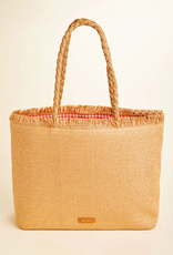Spartina Woven Straw Tote Lobster