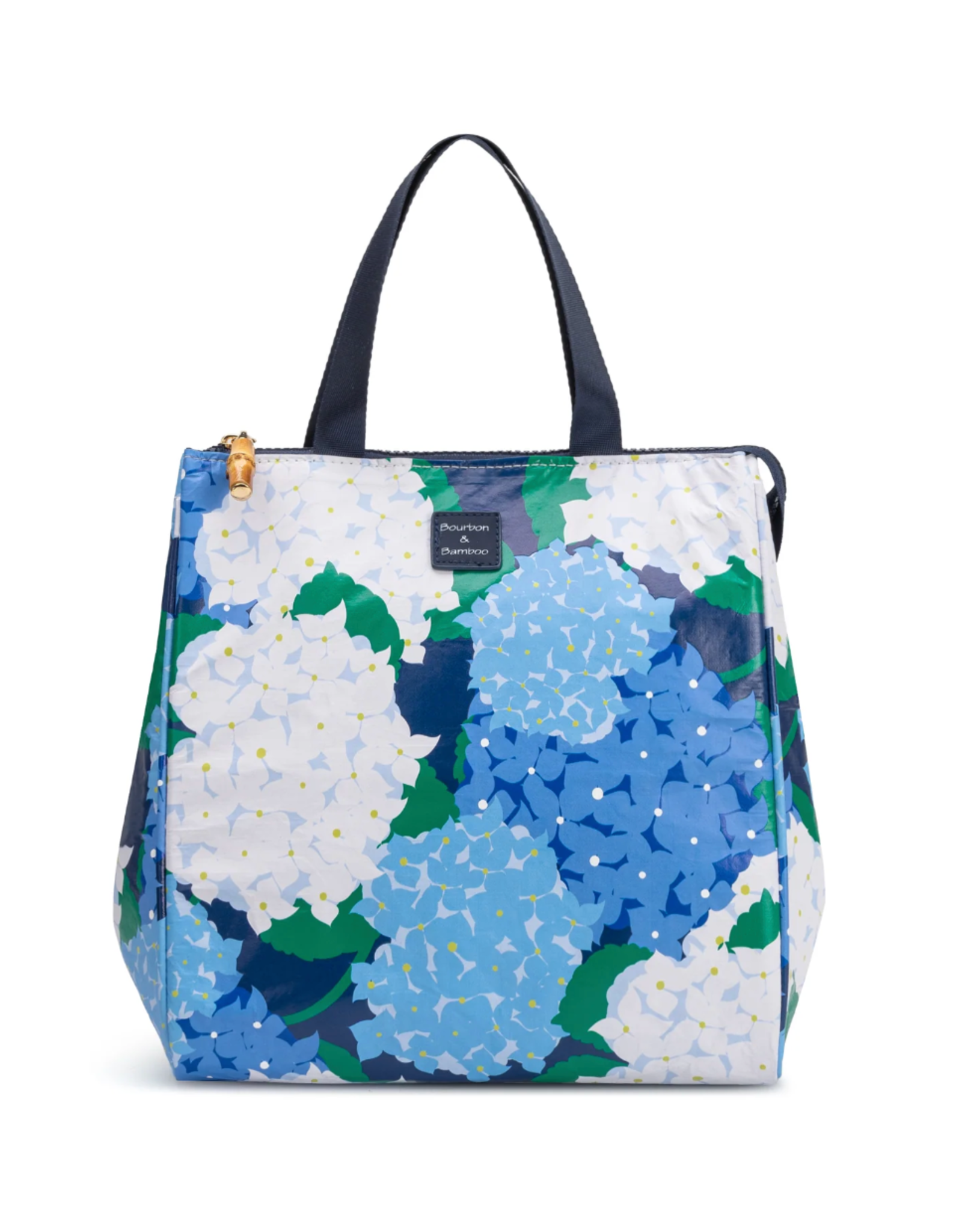 Bourbon & Bamboo Lunch Bag Blue Hydrangea