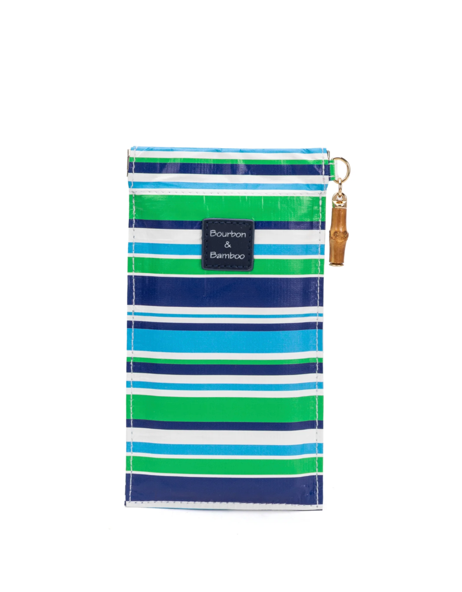 Bourbon & Bamboo Sunglass Case Blue Stripe