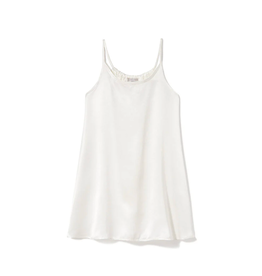 PJ Harlow Anne Satin Tank  Pearl