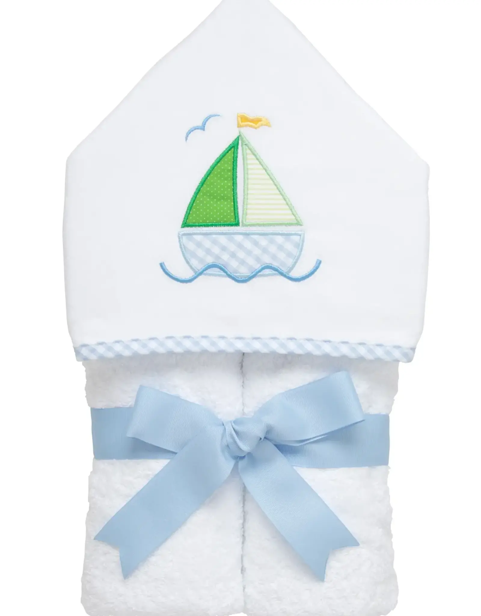 Three Marthas Everykid Towel Sailboat Blue