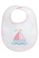 Three Marthas Basic Bib Sailboat Pink