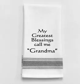 Wild Hare Designs Towel Blessed Be Grandma