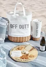 Santa Barbara Design Studio Face to Face Picnic Blanket- Grey White Blue