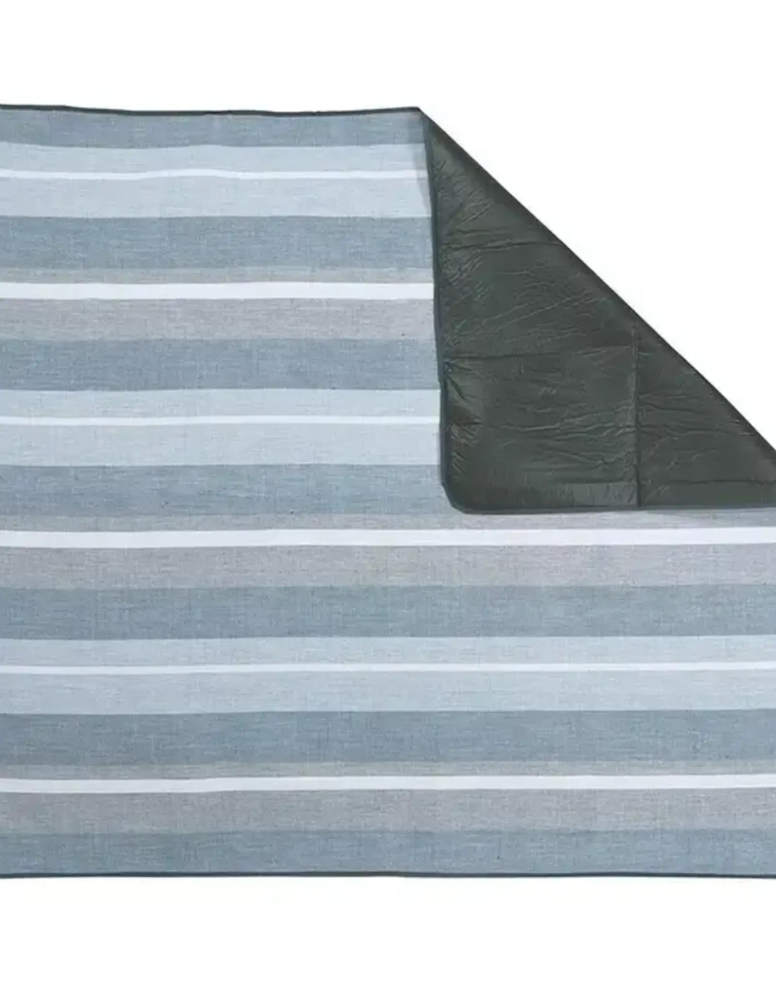Santa Barbara Design Studio Face to Face Picnic Blanket- Grey White Blue