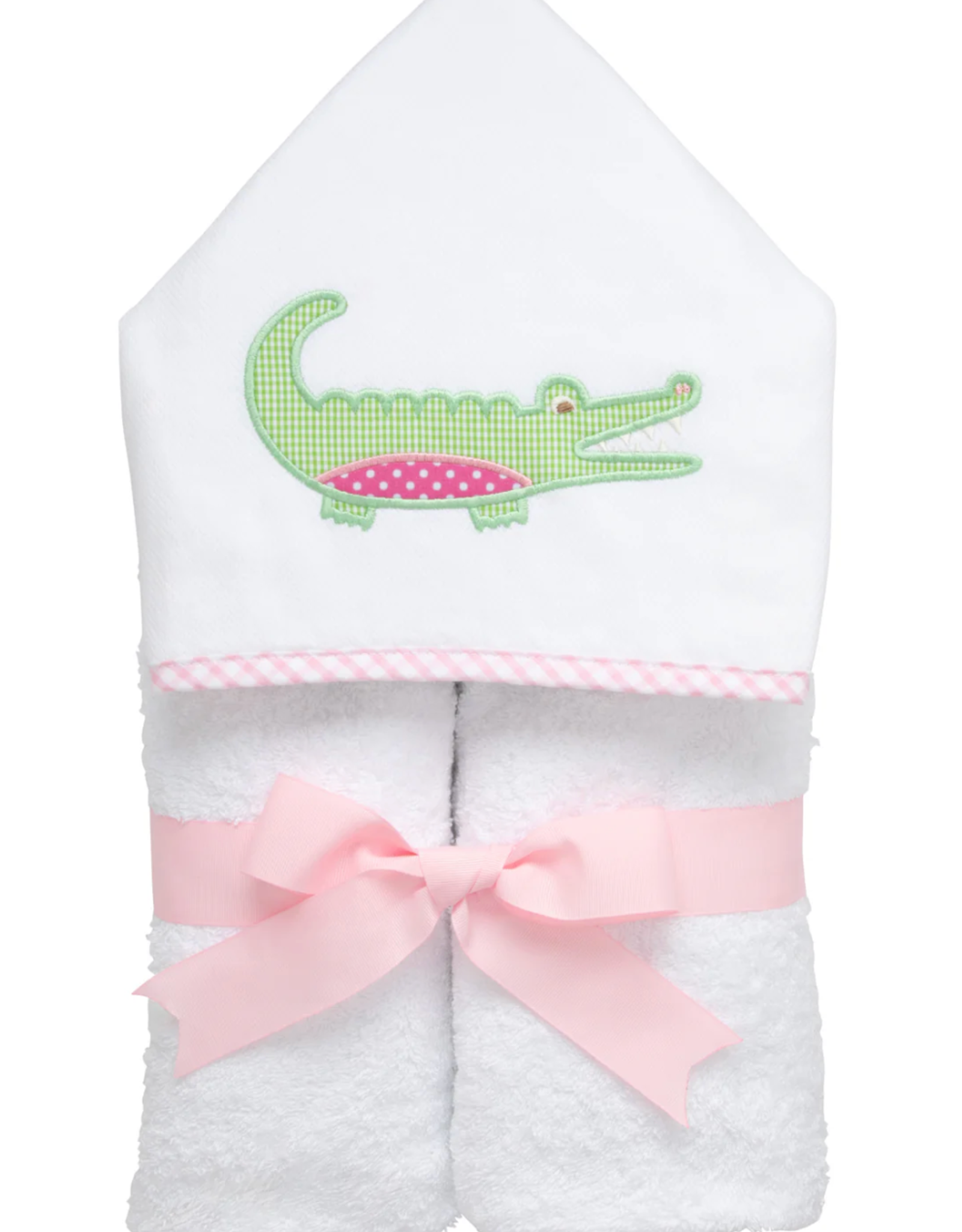 Three Marthas Everykid Towel Pink Alligator