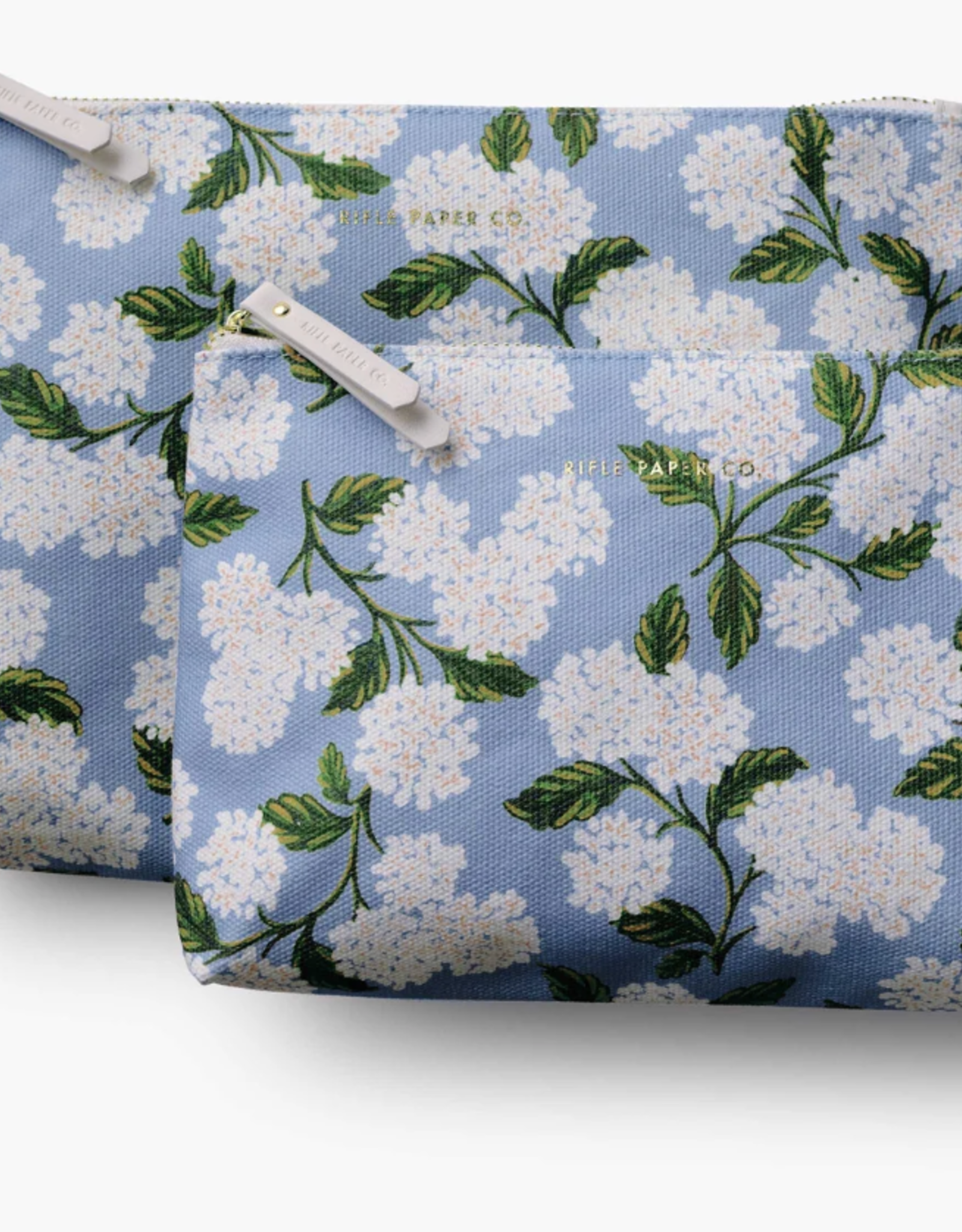 Rifle Paper Hydrangea Pouch Set