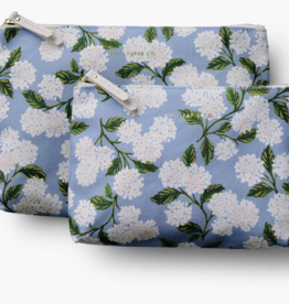 Rifle Paper Hydrangea Pouch Set
