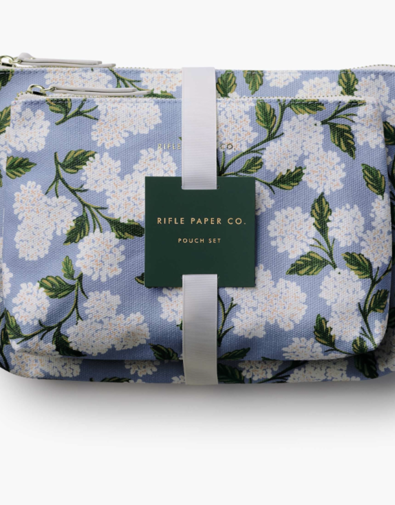 Rifle Paper Hydrangea Pouch Set
