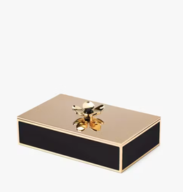 Kate Spade Large Floral Box Black/Gold