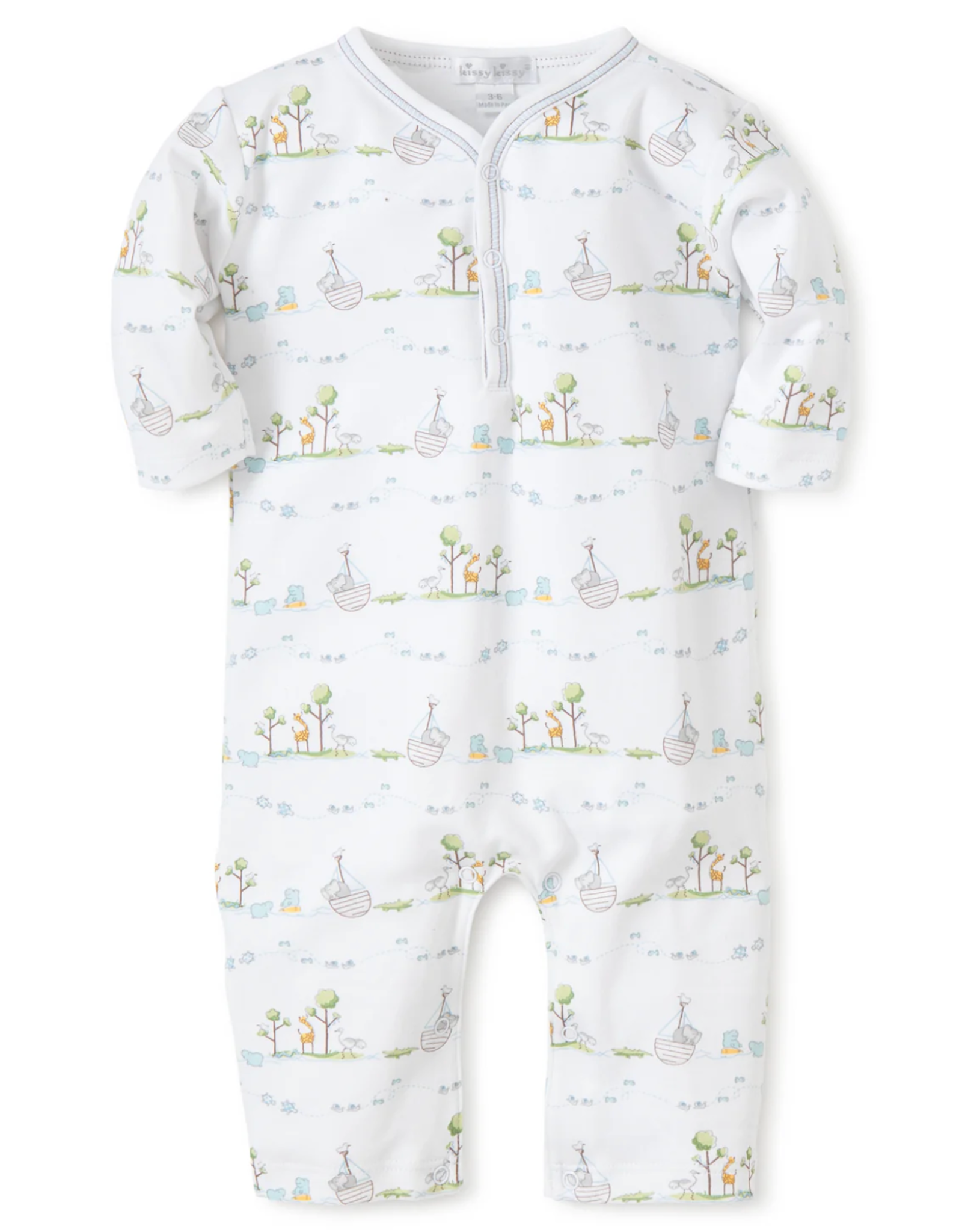 Kissy Kissy Playsuit Noah's Print Blue