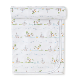 Kissy Kissy Blanket Noahs Print Blue