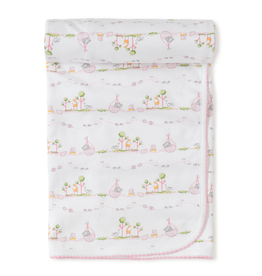 Kissy Kissy Blanket Noahs Print Pink