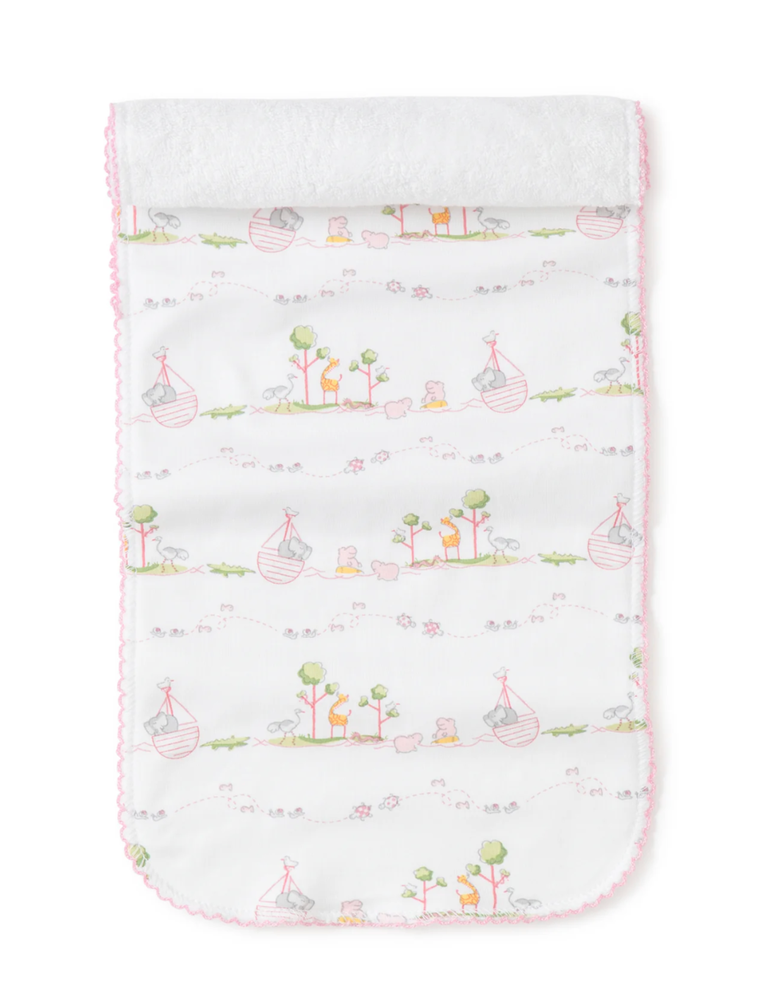 Kissy Kissy Burp Noahs Print Pink