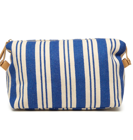 Brouk & Co Claire Striped Dopp Kit Blue