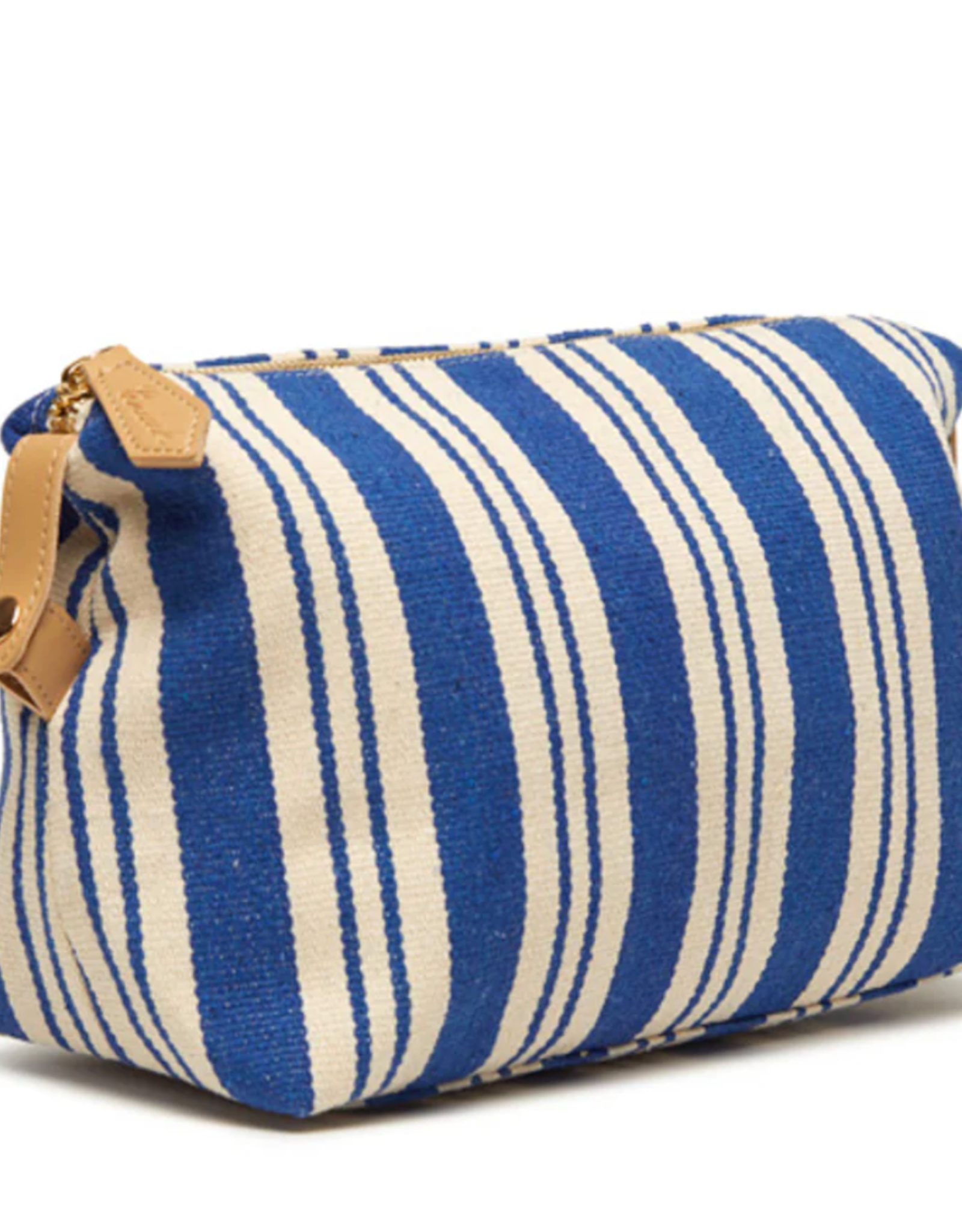 Brouk & Co Claire Striped Dopp Kit Blue
