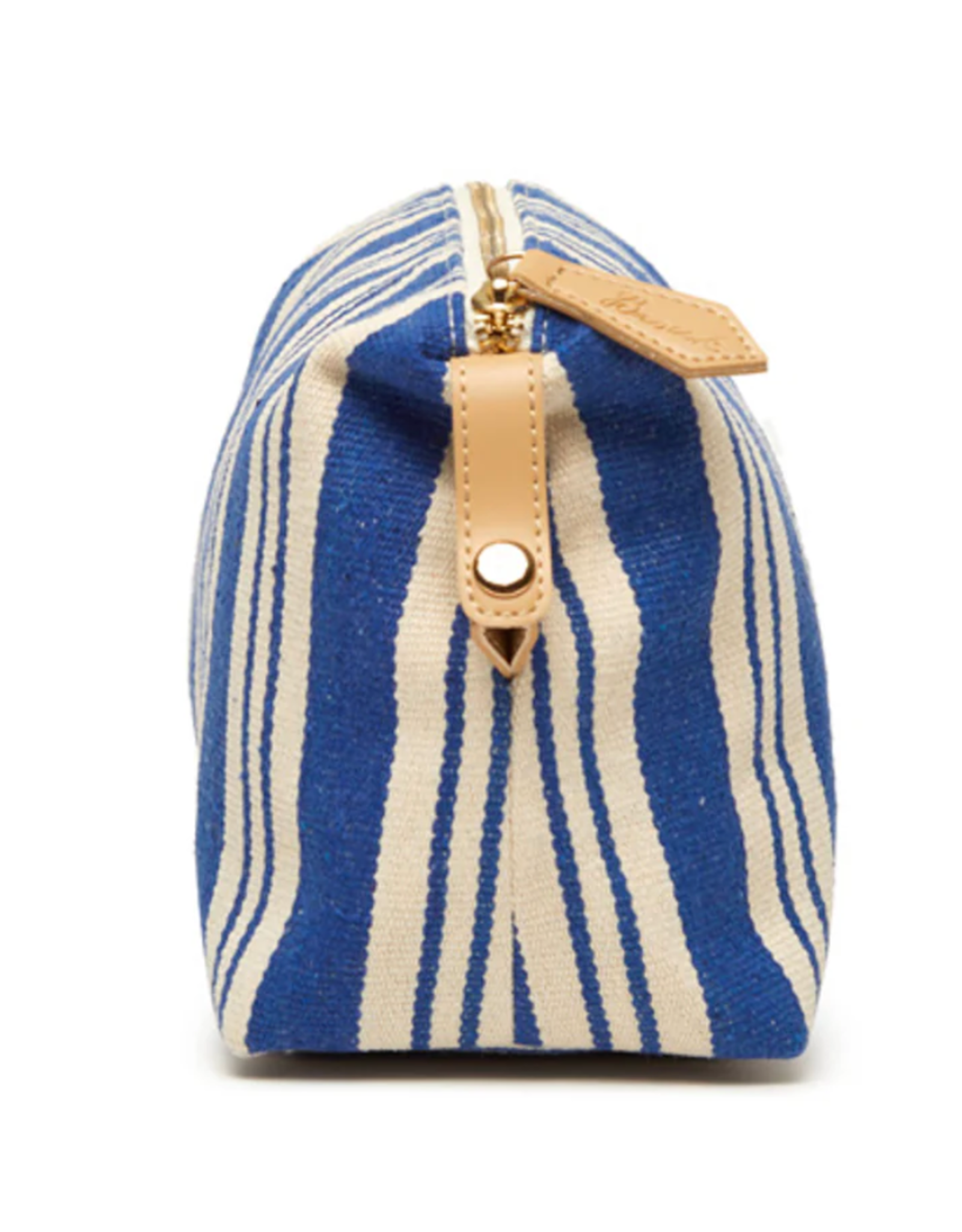 Brouk & Co Claire Striped Dopp Kit Blue