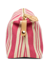 Brouk & Co Claire Striped Dopp Kit Pink