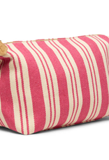 Brouk & Co Claire Striped Dopp Kit Pink