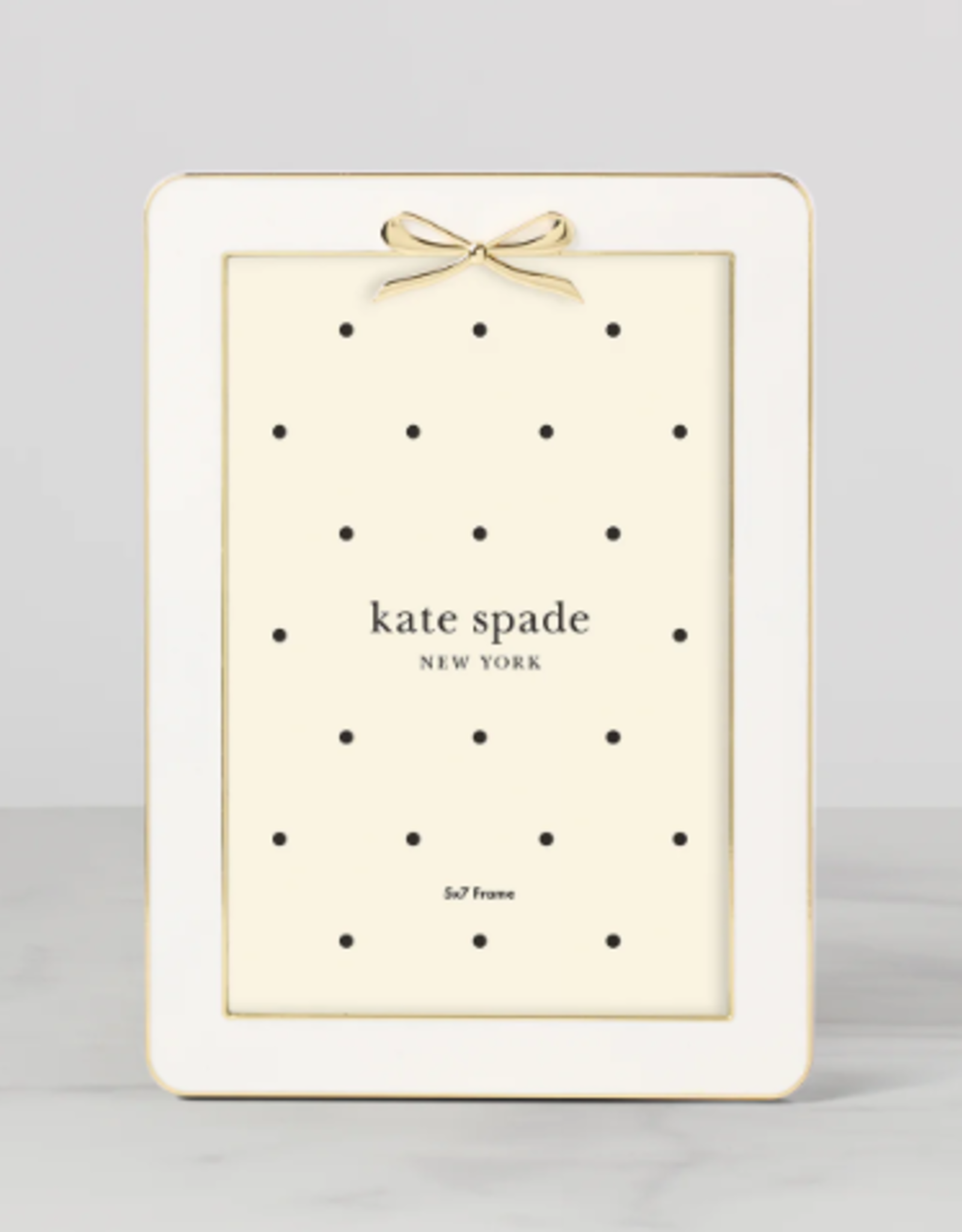 Kate Spade Bow Frame- Kate Spade white Happily Ever After
