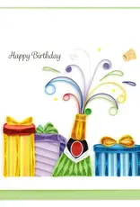 Quilling Card LLC Birthday Champagne