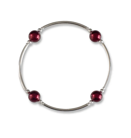 Made As Intended 8mm Bordeaux Blessing Bracelet