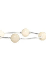 Made As Intended Natural Riverstone Pearl Blessing Bracelet